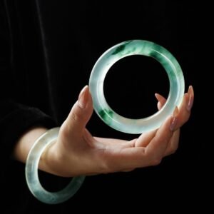 陽綠 紫羅蘭 飄花 春彩 冰種翡翠手鐲 天然翡翠A貨翡翠掛件